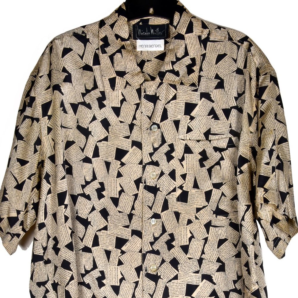 Vintage Nicole Miller 100% Silk Personal Ads